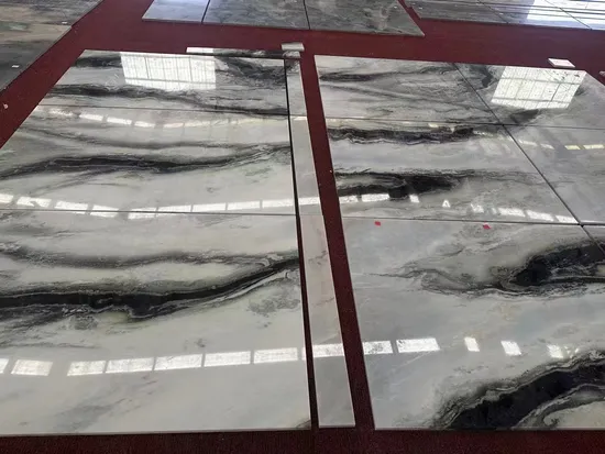 Losas de mármol blanco panda de piedra blanca natural Starstone para escaleras
