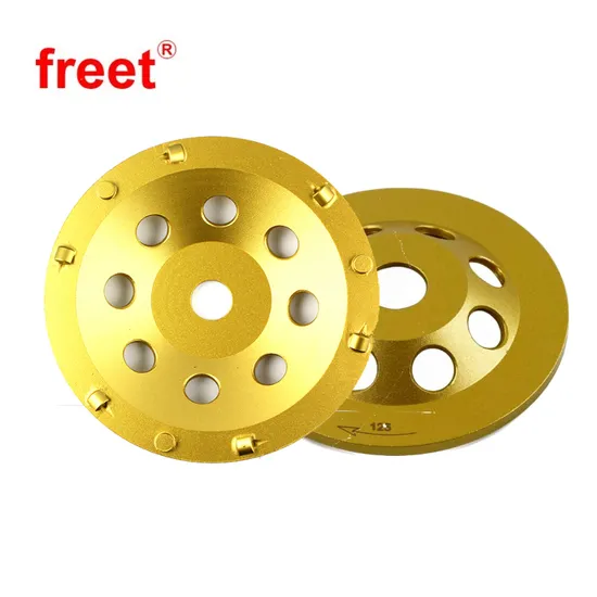 Muelas abrasivas de diamante PCD para pisos de concreto, herramientas para eliminar epoxi del bloque abrasivo de concreto