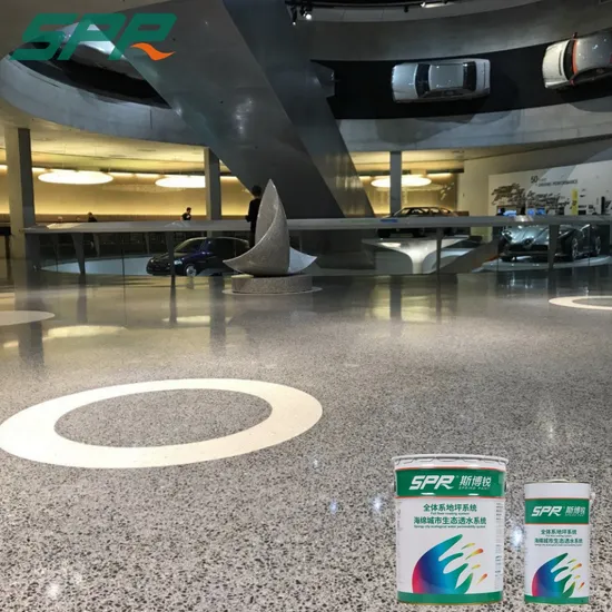 Pintura decorativa para suelos de piedra de amolar Terrazzo Elite con revestimiento epoxi