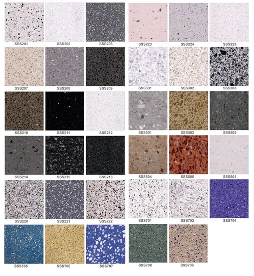 Encimera negra con losa/azulejo de terrazo, precio reducido en Pop